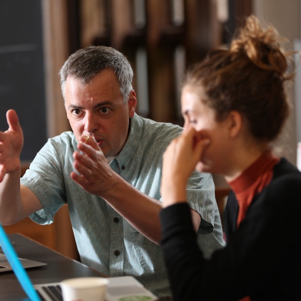 Paul Hutchison and student