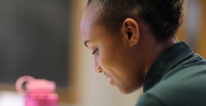 Student reads while in class