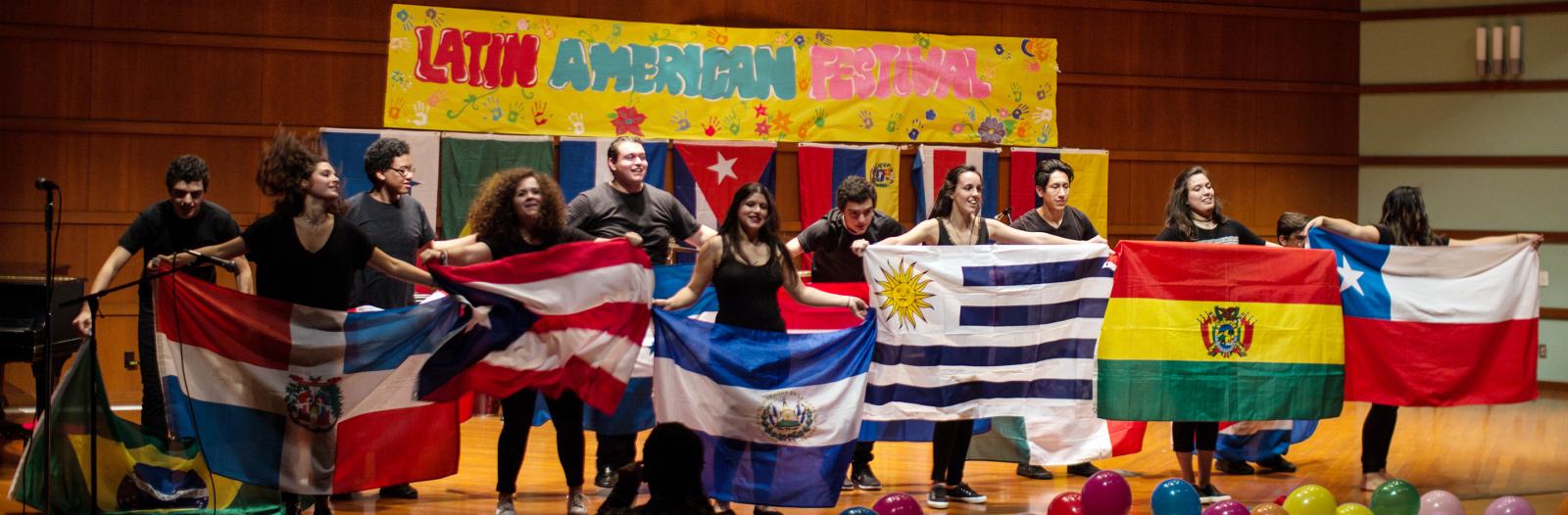 Students at Latin America festival