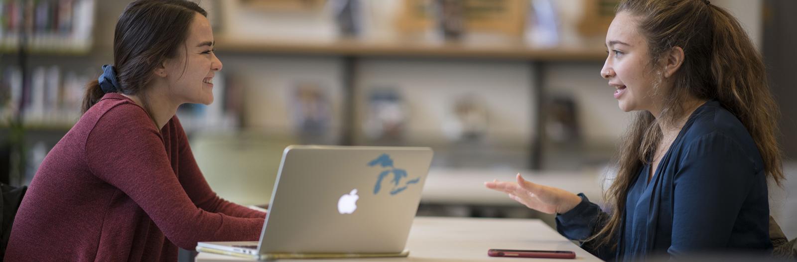 Students study in Burling Library