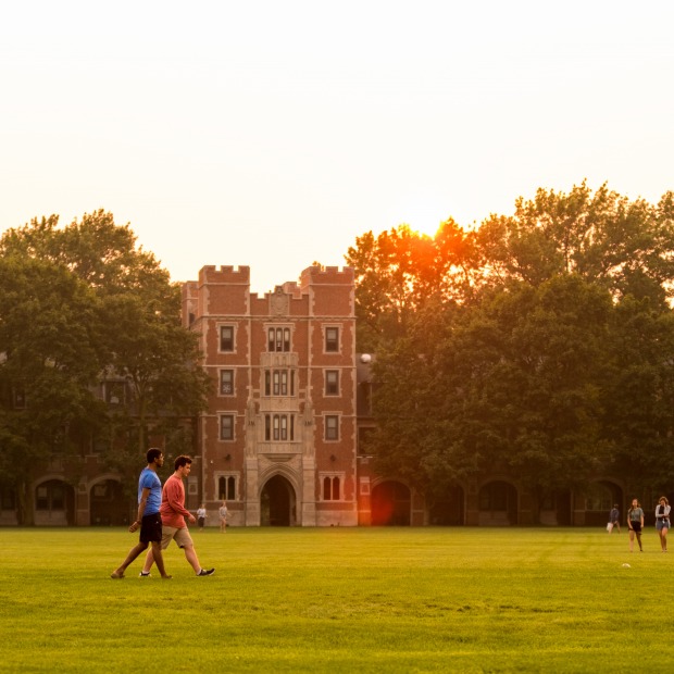 Grinnell students on campus