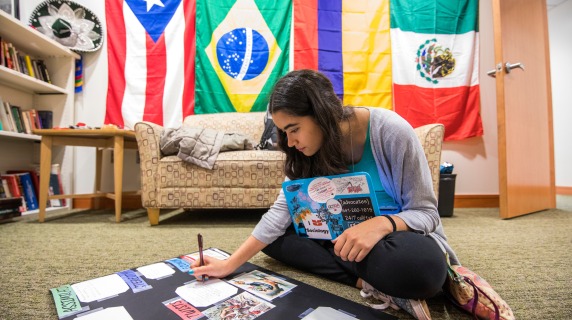 Student in the SOL suite.
