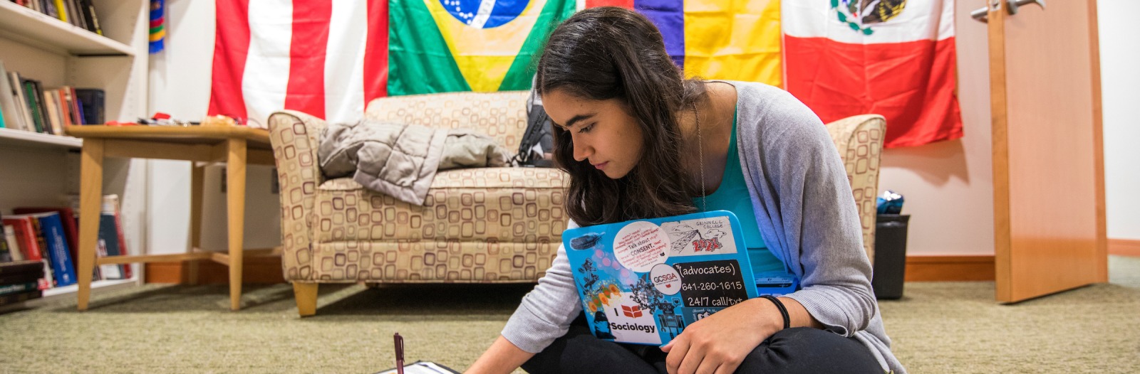 Student in the SOL suite.