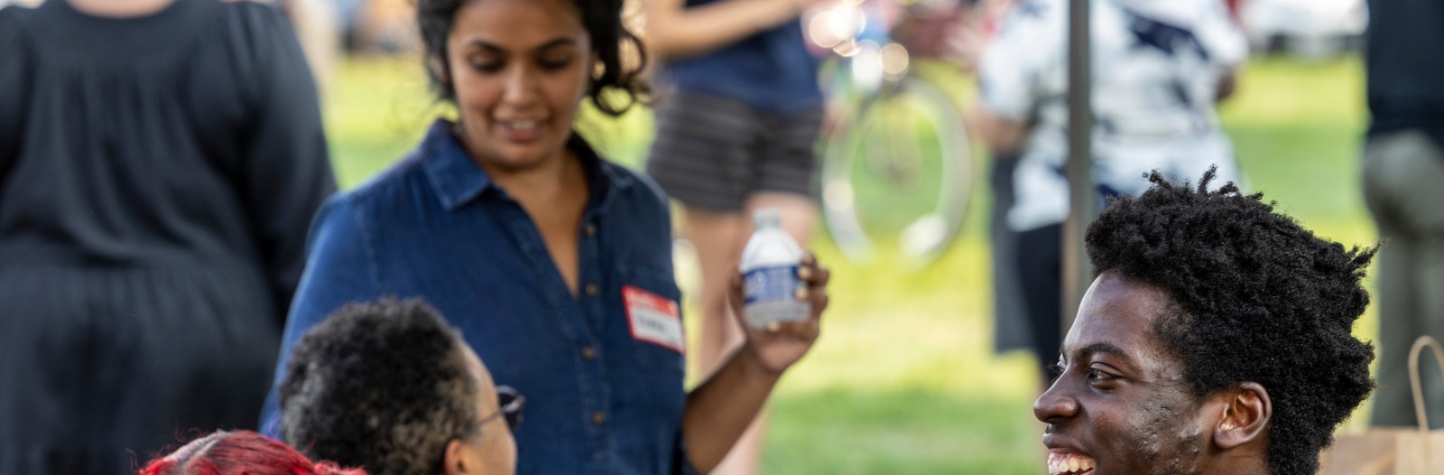 Students and staff at BCC barbeque