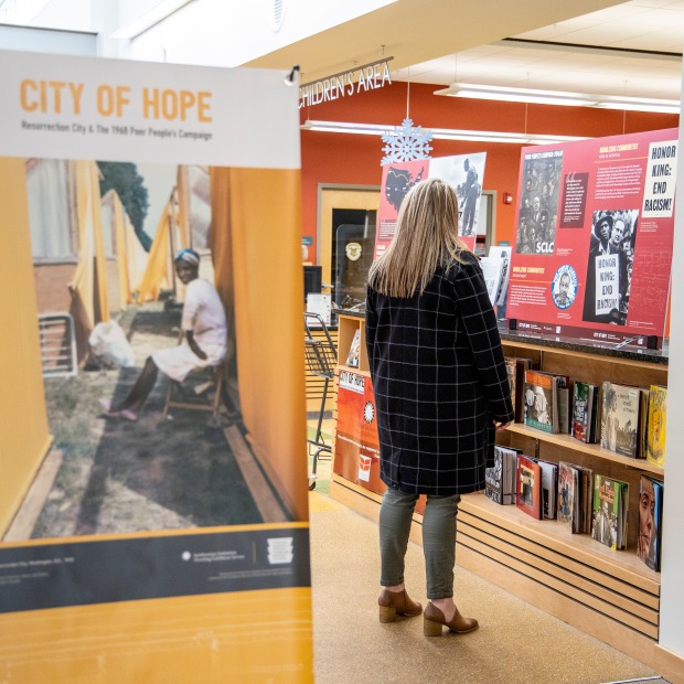 City of Hope Display at Drake Community Library