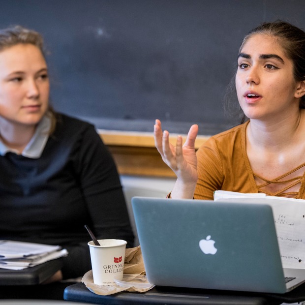 Students participating in the classroom.
