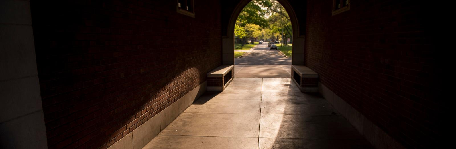Sunlight through loggia door