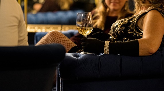 Drinks at the speakeasy