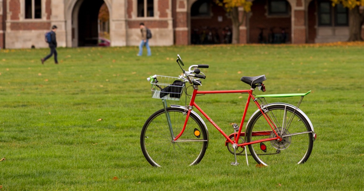 Bike on Mac Field
