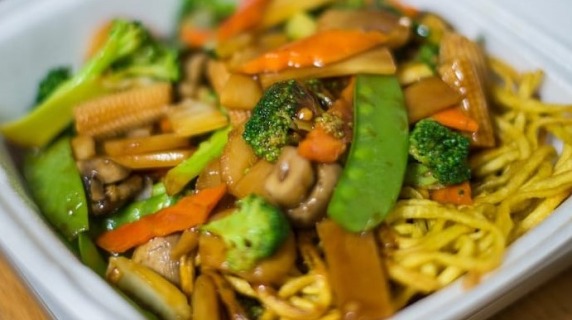 Pan Fried Noodle dish from Chuong Garden