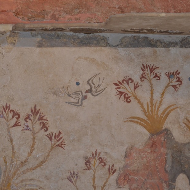 Spring Fresco at Akrotiri in Santorini
