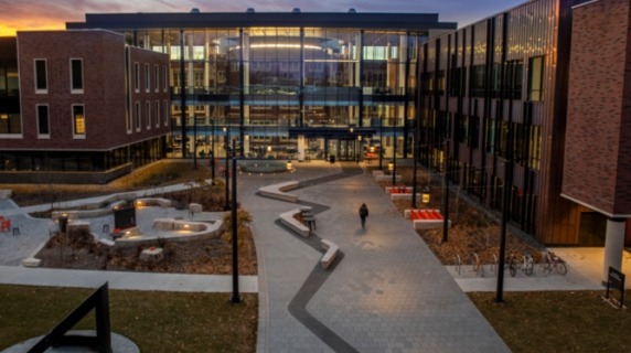 Humanities and Social Studies Center HSSC at dusk