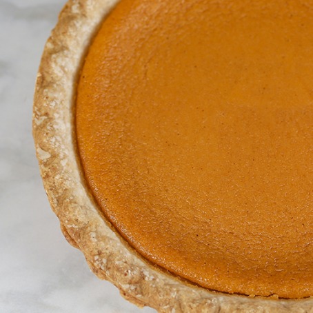 bird's eye view of a sweet potato pie