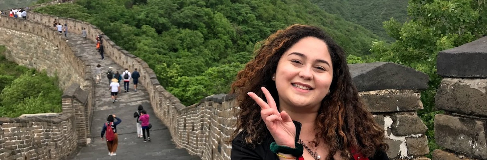 Ochoa on the Great Wall of China
