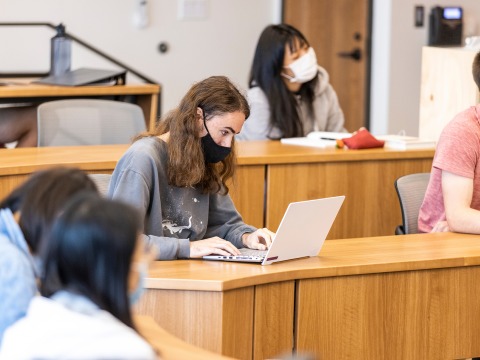 Students in a classroom