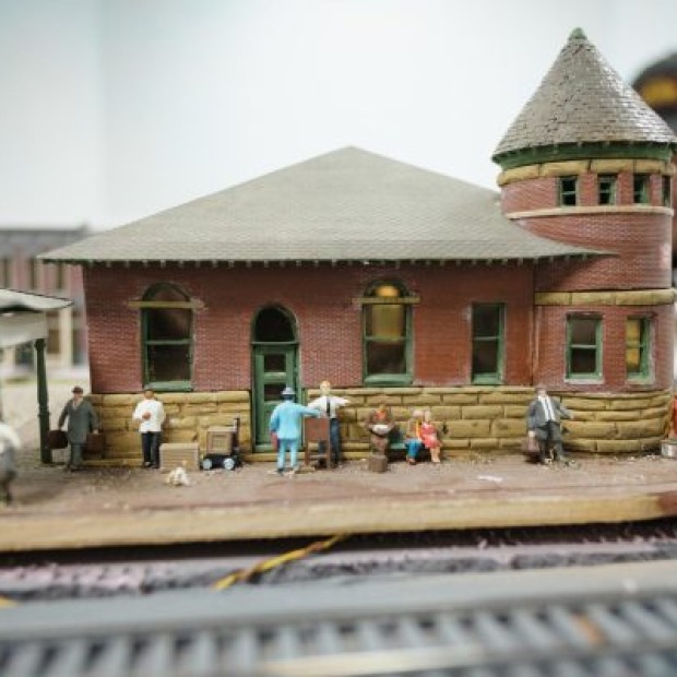 Railway Express mini train depot