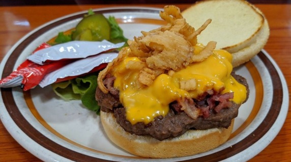 Texas Burger at Frontier Cafe