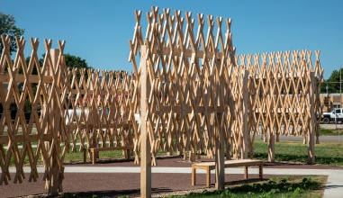 Walter Hood - Hood Design Studio Grinnell Crossroads, 2020 Site-specific installation Commissioned by Grinnell College