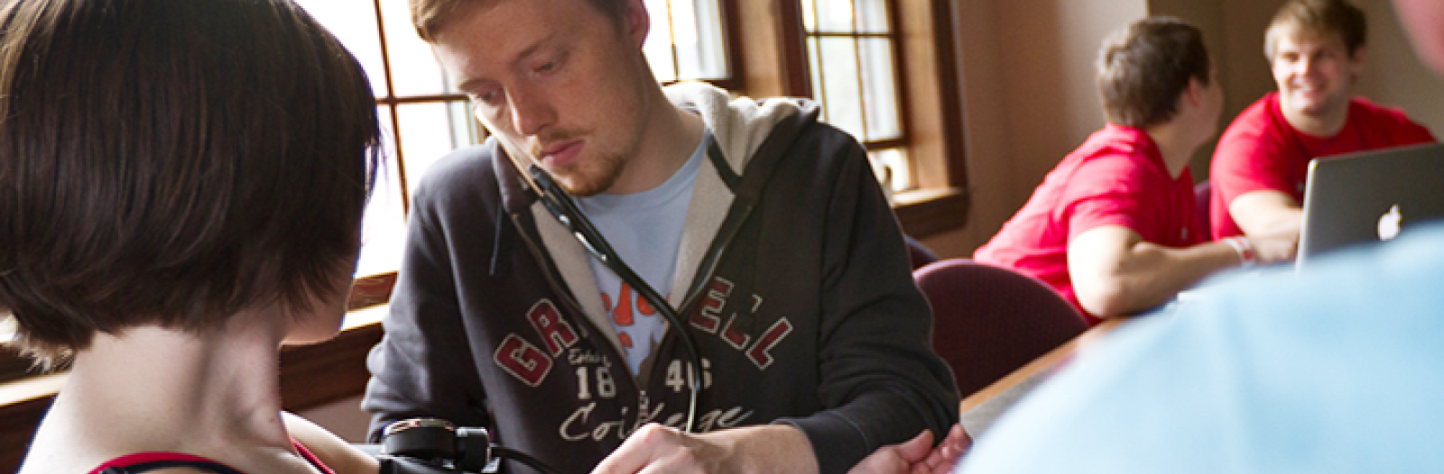 Students near windows
