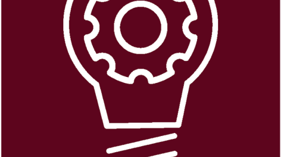 light bulb with gear inside