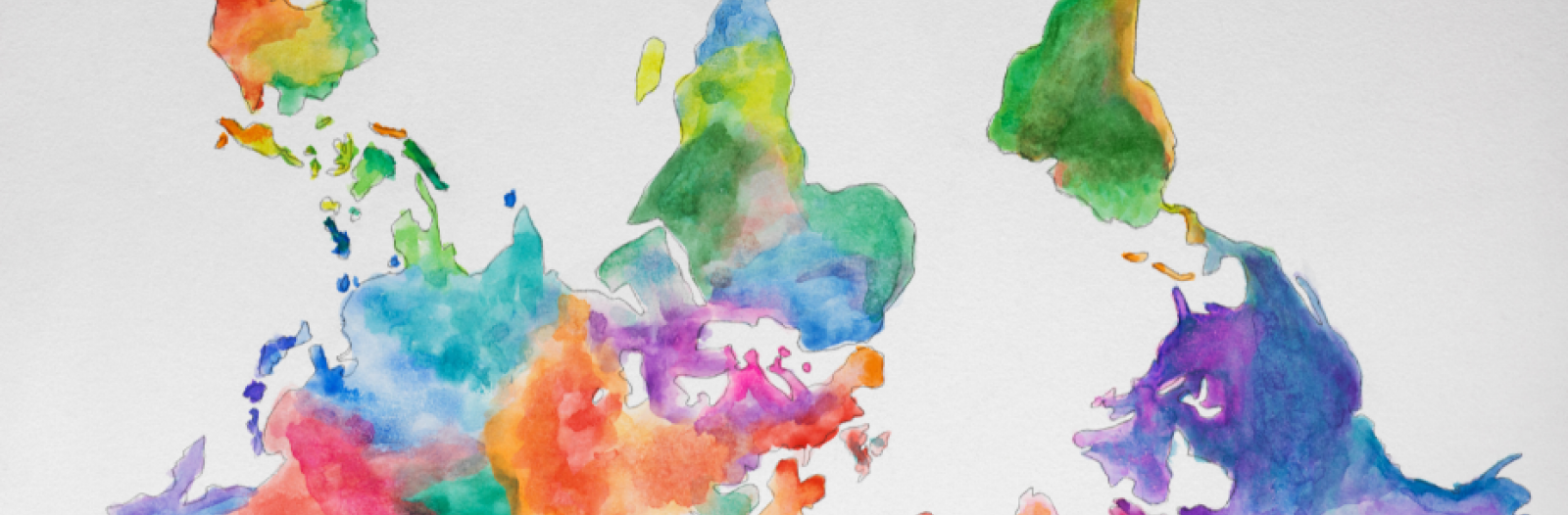 OISA upside-down multicolored map