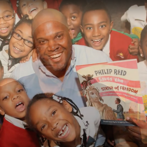 R. Gregory Christie and kids