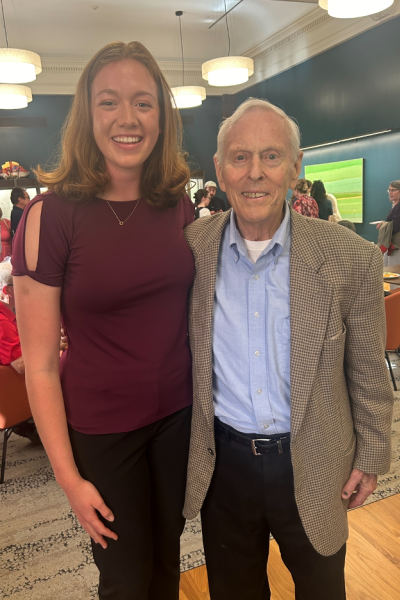 Sara and Professor Wayne Moyer